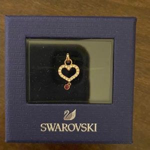 Swarovski heart charm